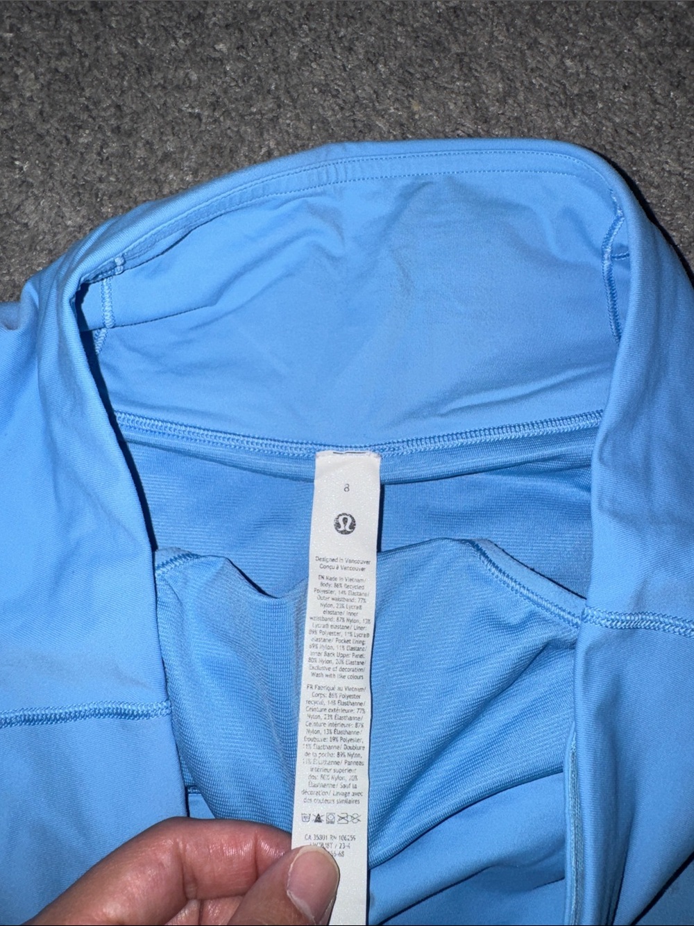 lululemon athletica speed up short- aero blue - Picture 2 of 3